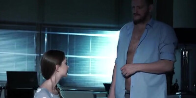 Brunette Girlfriend Seducing Her Busy Bf With Lena Reif