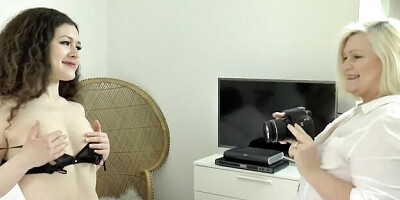 Horny Lacey and Brit's chubby movie