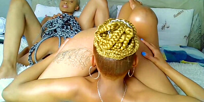 African best friends lesbian pussy eating hardcore threesome