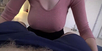 Big Boobed Babysitter Desperate for Cock