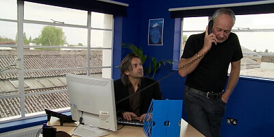 Store manager gets a kinky visit from a couple of tarts