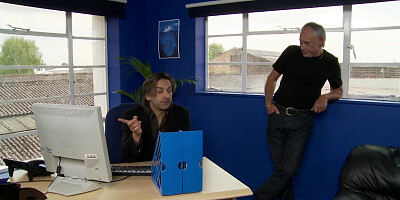 Store manager gets a kinky visit from a couple of tarts