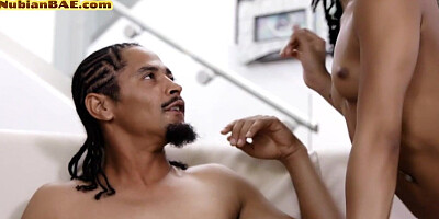 Ebony slut penetrated by big black cock in doggystyle