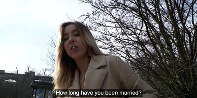 Classy MILF public fucked after pick up