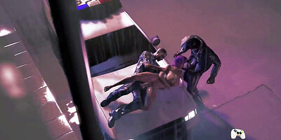 3D Hottie & Police Officers XX Threesome