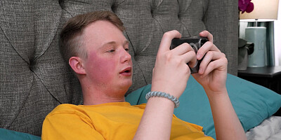 Sensitive stepbro probably cums fast