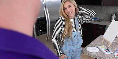 creampie small blonde teen pussy gets pounded hard