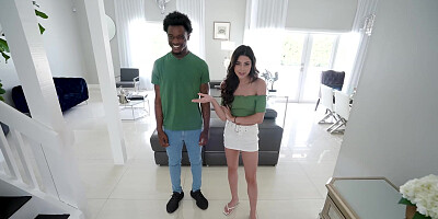 Kylie Rocket tries her stepbrothers oversized hard cock