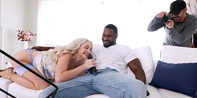 Blonde Wifey Skye Blue Cucks Hubby With Muscular Jax Slayher & His BBC