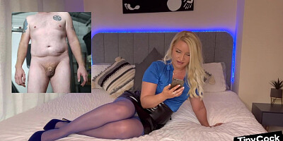 SPH dirtytalk solo GF in leather n stockings humiliates guys