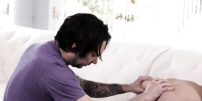 Lovely busty babe Skylar Snow penetrated in the doggy style