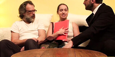 Charming Olga Cabaeva and Pascal White's british trailer