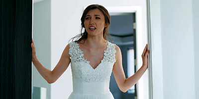 Wedding jitters were shattered with sex