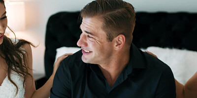 Wedding jitters were shattered with sex