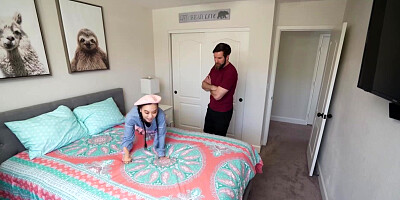 Tiny Neighbor Kimmy Kimm Takes a Massive Dildo