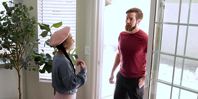 Tiny Neighbor Kimmy Kimm Takes a Massive Dildo