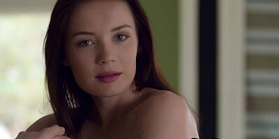 All natural Janeth Tense posing in dress