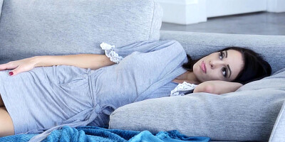 Lesbian babe seducing her milf neighbor