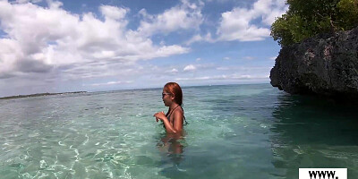 Thai teen fucked at an abandoned lagoon