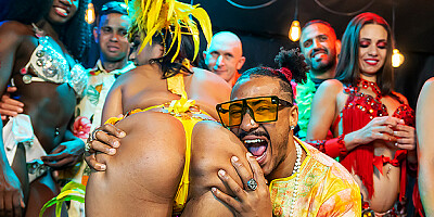 Real brazilian carnaval party orgy