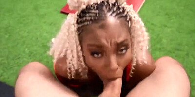 Creampie curby ebony babe mimi curvaceous twerks her big ass