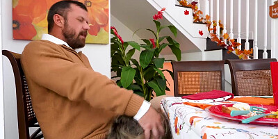 Nade Nasty fucking these horny redheads over the couch