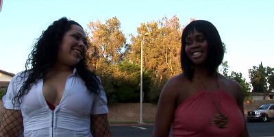 Curvy slut goes for his big cock which suits her big ass