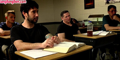 Asian teacher gangbanged by male students