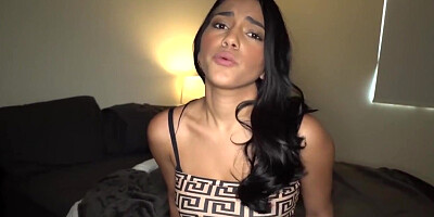 Hot busty teen babysitter gets fucked and fired on the same day