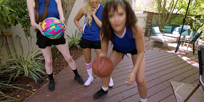 Teens get basketball tips on a big dick