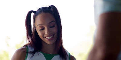 Black cheerleader teen fucked in the ass