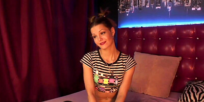 Russian amateur babe has a webcam private show