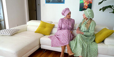 Amish women Penny Barber and Pristine Edge are naughtier than you think!