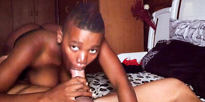 Hot room service by hot African teen