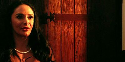 The ghost pulls out his cock, and Sheena gets to work