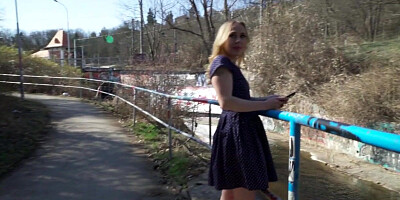 Nympho bigbooty bitch fucked outdoor by big white dick