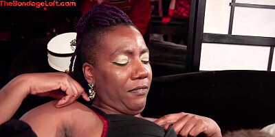 BDSM public cheerleader pussyspanked and rubbed by master