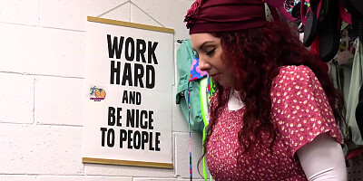 Busty redhead milf fucked by the officer