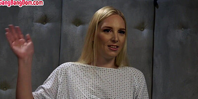 Gangbanged slut smashed by black cocks in tight pussy hole