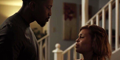 Guy fucking petite ebony stepsis in law