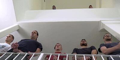 Cute Ebony Realtor Babe Cali Caliente Gets Ready For A Big White Cock Blowbang