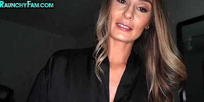 Stunning stepmommy throating stepson POV while wanking him