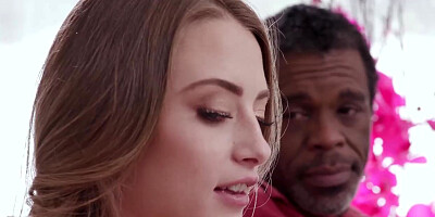 Slender Kyler Quinn Sucks On 2 Old BBCs