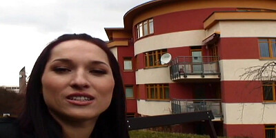 Amateur GF POV fucked in public outdoor after boobs flashing