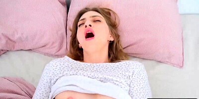 Quick Morning Sex with Step Sister Cum