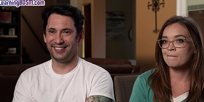 BDSM 21yo slut in pantyhose pussydrilled by guy in gloves