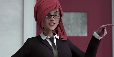 Horny Hentai Teacher Fucked by Student in Class