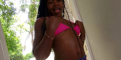 Hot African housewife fucks white sugardaddy in all fours POV