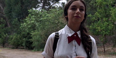 Sexy April Olsen fucks her classmate