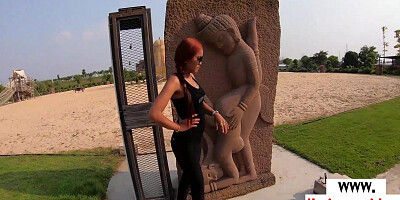 Thai teen trying some new learned tricks